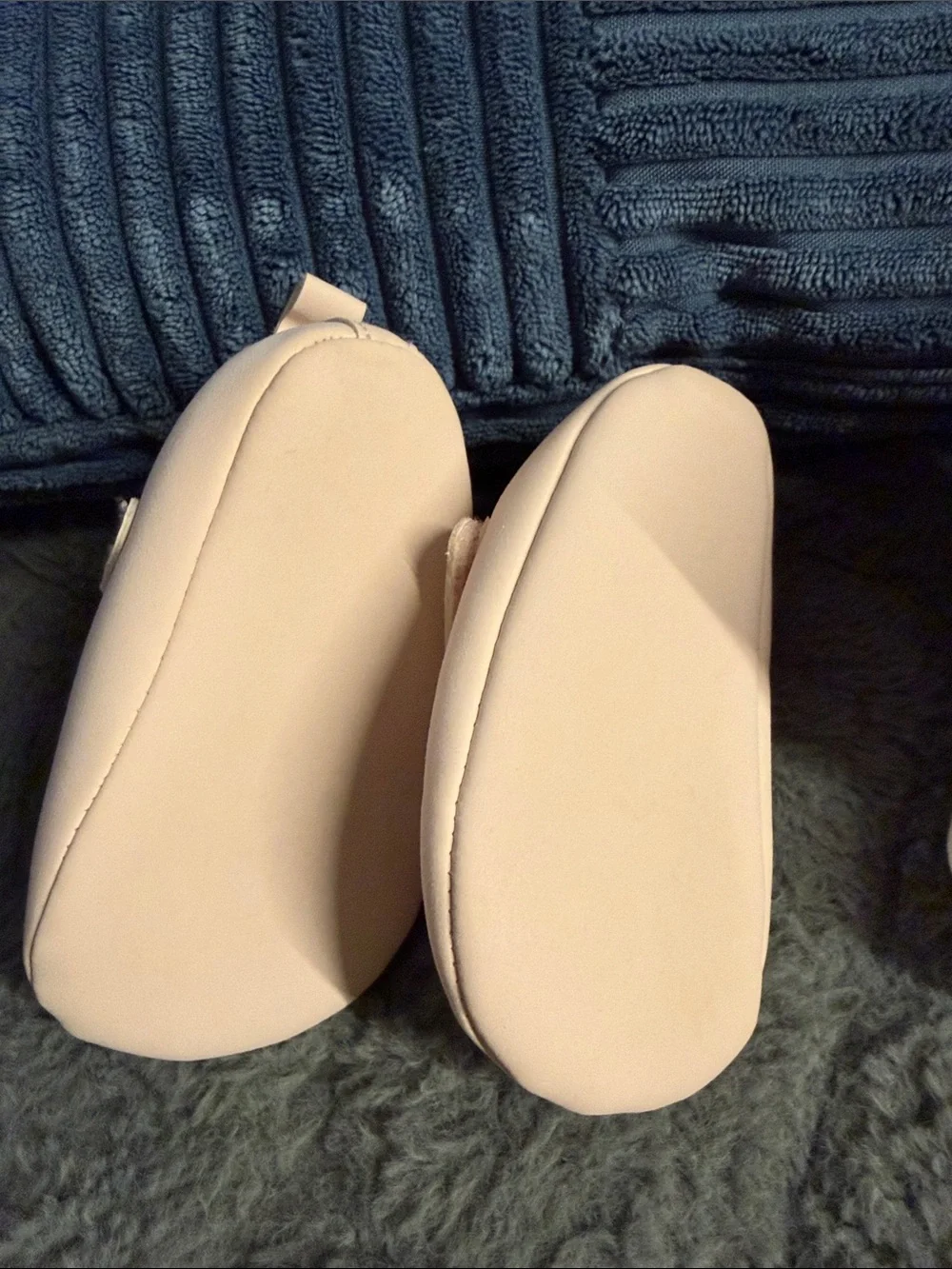 Baby Pink Booties and Cream Heart Mary Jane Set - Infant Shoes